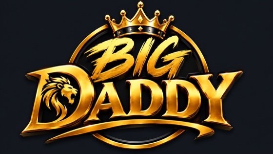 BDG Game (Big Daddy Game) logo — gold lettering with a crown and lion emblem